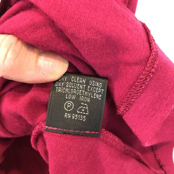 Lafayette 148 New York Ruched Front Short Sleeve Knit Wool Top Size L Flaw - Picture 8 of 11